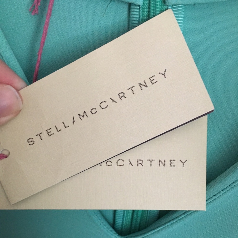 Stella McCartney Mint Green V-Neck Dress - Picture 13 of 16
